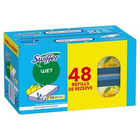 Mitrās grīdas lupatas pievienošana Swiffer Sweeper, universāls, 48 gab.
