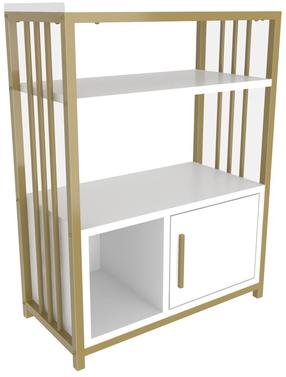 Pastatoma lentyna Kalune Design Letos 875ZNA4532, aukso sp./balta sp., 80 cm x 60 cm x 29.6 cm