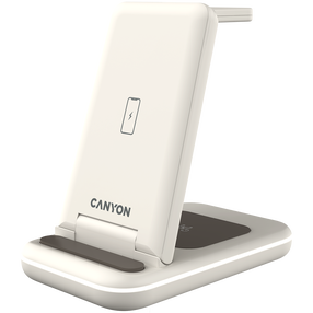 Bezvadu lādētājs Canyon WS-304, USB-A/1 x USB-C, 15 W