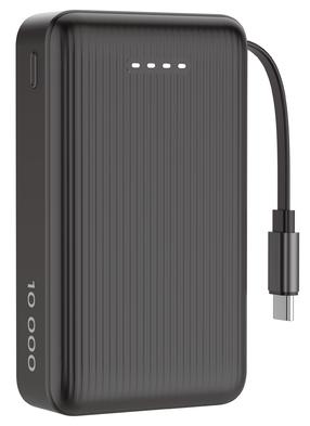 Nešiojamas įkroviklis (Power bank) Deltaco PB-CC102, 10000 mAh, 15 - 20 W, juoda sp.
