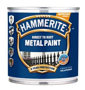Emaliniai dažai, metalo konkstrukcijoms, apsaugant nuo korozijos Hammerite Smooth, blizgus, 0.25 l, aukso sp.