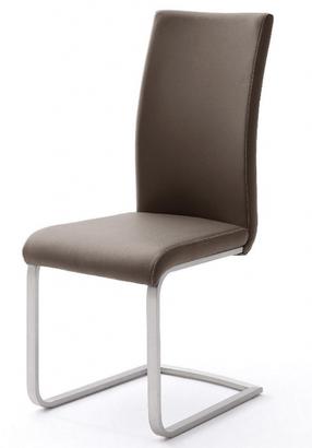 Valgomojo kėdė MC Akcent Paulo 1 PA1E10BX, blizgi, ruda sp./chromo sp., 58 cm x 42 cm x 102 cm
