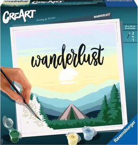 Tapymas pagal skaičius Ravensburger CreArt Wanderlust, mėlyna sp./geltona sp./žalia sp., 20 x 20 cm