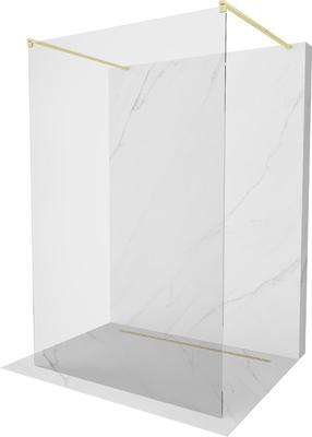 Dušo sienelė Mexen Kioto Walk-in, 105 cm x 200 cm, brushed gold sp./grūdintas