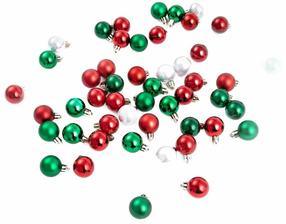 Eglutės žaisliukų rinkinys Homla Geroni 714511, sidabro/raudonas/žalias, 3 cm, plastikas, 48 vnt.