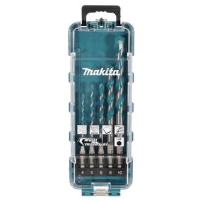 Grąžtų komplektas Makita E-16732, medienai/metalas/aliuminiui, sraigtinis, hex 1/4, 4 mm x 15 cm