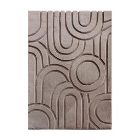 Karusnahk Domoletti Hand Carving Beige, 150 cm x 80 cm