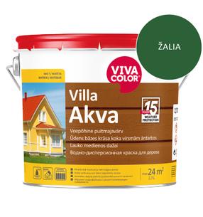 Фасадная краска Vivacolor Villa Akva, зеленый цв., 2.7 л