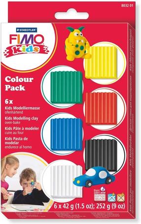 Komplekts māla figūriņu izgatavošanai Fimo Basic 123-288, daudzkrāsaina, 252 g