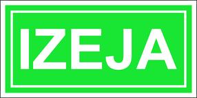Знак эвакуации LUI20, 20 см x 10 см