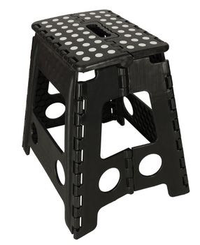 Lauko taburetė RoGer, juoda sp., 41 cm x 32 cm x 39 cm