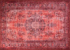 Kilimas Conceptum Hypnose Blues Chenille 473RTP2967, įvairių spalvų/raudona sp., 150 cm x 75 cm