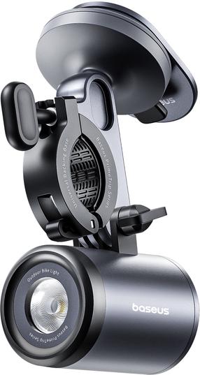 Велосипедный фонарь Baseus 2in1 BS-CG025, алюминий/abs-пластик, черный цв.
