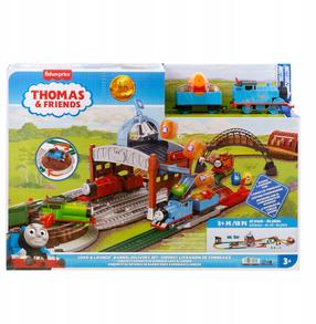 Игрушечный поезд с рельсами Mattel Fisher Price Thomas & Friends Load & Launch Barrel Delivery, многоцветный
