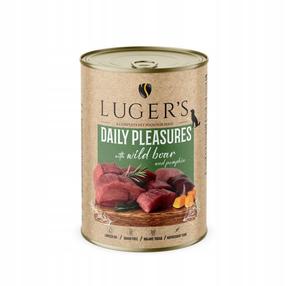 Šlapias šunų maistas Lugers Daily Pleasures, šernienos mėsa, 0.4 kg