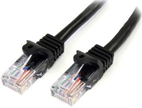 Kabelis StarTech Cat5e 45PAT5MBK RJ-45, RJ-45, 5 m, juoda sp.