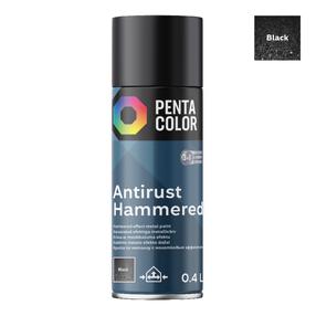 Краски в аэрозоле Pentacolor Hammered Effect, декоративный, черный цв., 0.4 л