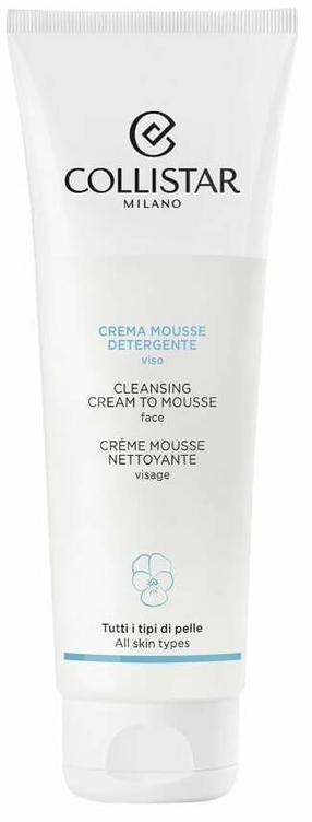 Näopuhastusvahend Collistar Cleansing Cream to Mousse, 125 ml