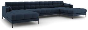 Sofa Micadoni Home Mamaia Panoramic, tamsiai mėlyna sp., 383 x 185 cm x 75 cm