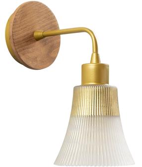 Lampa sienas Opviq Foca N-131 525NOR3103, E27, 1 x 40 W, zelta krās. / zelta krās.