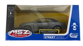 Mänguauto MSZ Street Series Bentley Continental Supersports ISR, 1:43, hall v.