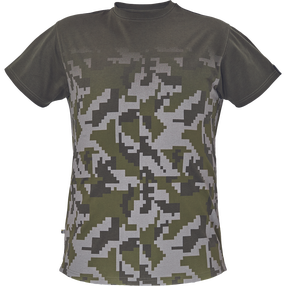 Marškinėliai vyrams Cerva Neurum, alyvuogių žalia sp., 3XL dydis