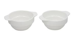 Mērces trauks, komplekts Kitchen&GO, 15.3 cm x 5.8 cm, Ø 12.5 cm, balta krās., keramika
