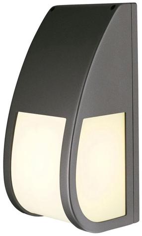 Sieninis lauko šviestuvas SLV Keras ELT, 25W, E27, IP54, antracito sp., 13.5 cm x 29.5 cm