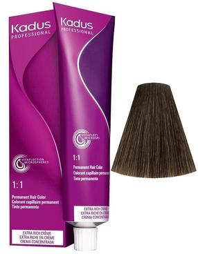 Plaukų dažai Kadus Professional Permanent Color, medium brunette natural brown sp., 4/07, 60 ml