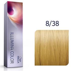 Matu krāsa Wella Illumina Color, light gold pearl blonde krās., 8/38, 60 ml