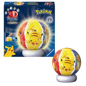 3D пазл Ravensburger Nightlight Pokémon, 12.9 см x 12.9 см, 72 шт., многоцветный