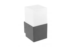 Sieninis lauko šviestuvas GTV Largo, 15W, E27, IP44, pilka sp., 8 cm x 16 cm