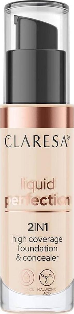 Крем пудра Claresa Liquid Perfection, warm medium цв., 102, 34 г
