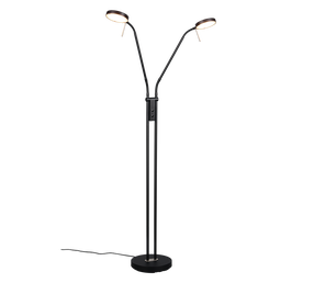 Stāvlampa Trio Monza, 12 W, LED, melna krās.