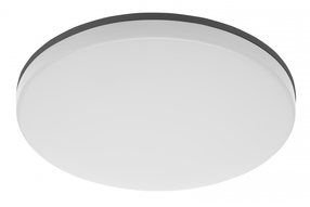 Šviestuvas lubų ir sienų GTV Besa LD-BES24WOKBL-DIM-30, LED, 3000 °K, 1 x 24 W, balta sp. / juoda sp., 33 x 33 cm
