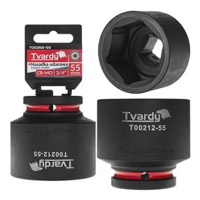Trieciena galviņa Tvardy T00212-55, HEX, 75 mm, 55 mm, 3/4", Ø78 mm