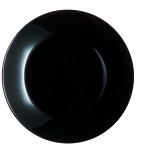 Šķīvis pusdienu Luminarc Zelie Black, Ø 25 cm, melna krās.