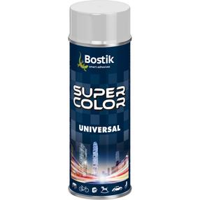 Краски в аэрозоле Bostik Super Color Universal, простые, белый цв., 0.4 л