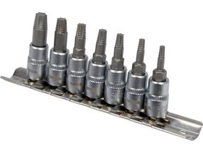 Nulūžusių varžtų išsukėjų komplektas Yato YT-04581, 4 cm, 7 vnt.