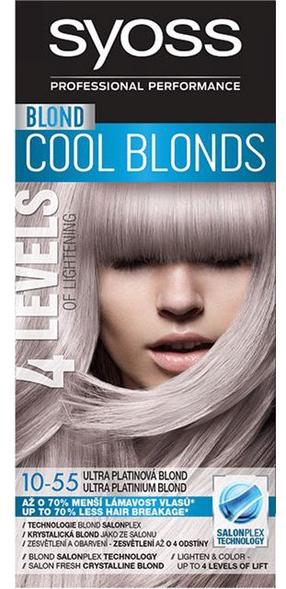 Juuksevärv Syoss Classic Cool Blonds, ultra platinum blond v., Ultra Platinum Blond 10-55, 50 ml
