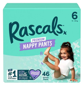 Püksmähkmed Rascal And Friends Premium, 6 suurus, 15 - 20 kg, 46 tk