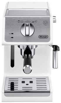 Pusautomātiskais kafijas automāts DeLonghi Active Line ECP 33.21, balta krās.
