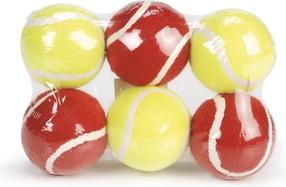 Игрушка для собаки, мячик Beeztees Tennis Balls 625593, 6.5 см, Ø 6.5 см, красный цв./желтый цв.
