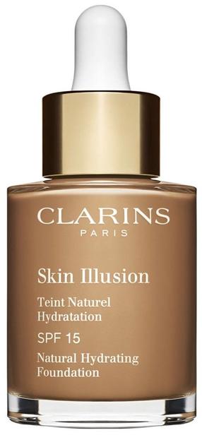 Skystas makiažo pagrindas Clarins Skin Illusion Natural Hydrating Foundation, 114 cappuccino, 30 ml