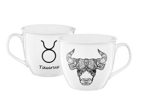  Krūzīte Ambition Zodiac Taurus, balta krās./melna krās., 0.55 l