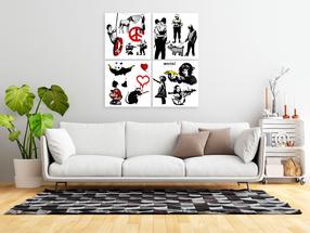 Reprodukcija Artgeist Banksy World, i-a-0165-b-i, 90 cm x 90 cm