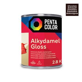 Emaliniai dažai, universalūs Pentacolor Alkydamel, blizgus, 2.8 kg, šokolado sp.