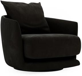 Krėslas Polak Meble Wish, juoda sp., 80 cm x 83 cm x 75 cm