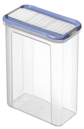 Birių produktų indas 1742706161, 1.5 l, skaidri sp./mėlyna sp.