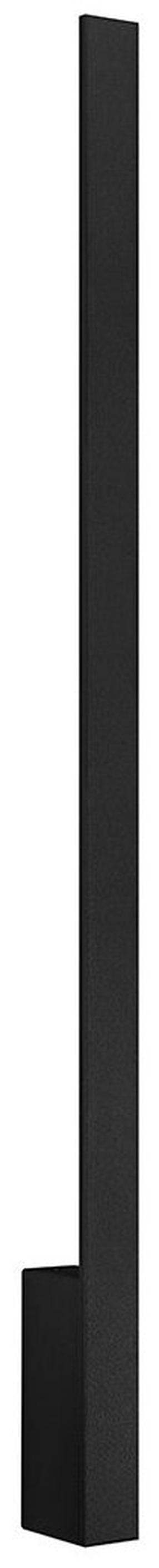 Lampa sienas Sollux Lahti L, IP20, 4000 °K, 1 x 20 W, melna krās. / melna krās.